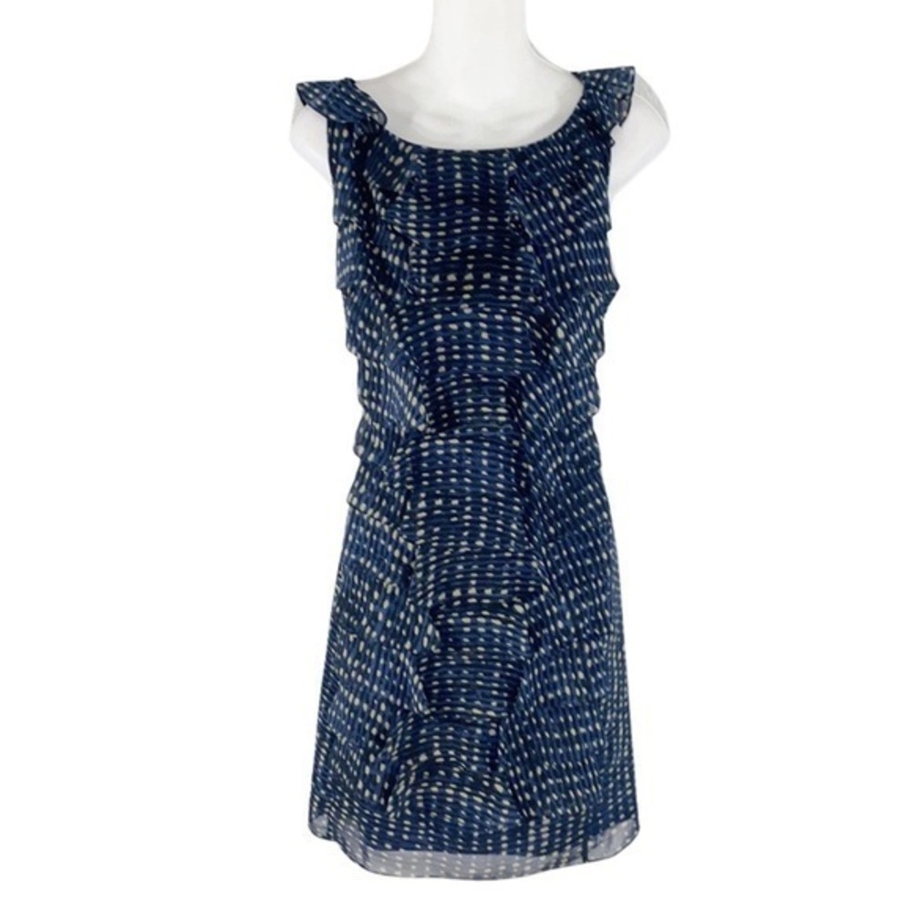 Adrianna Papell Navy and White Dress